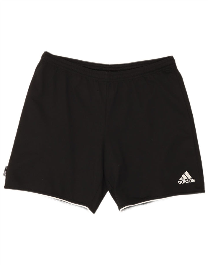 Pantaloncini sportivi Adidas Climalite da uomo medio poliestere nero