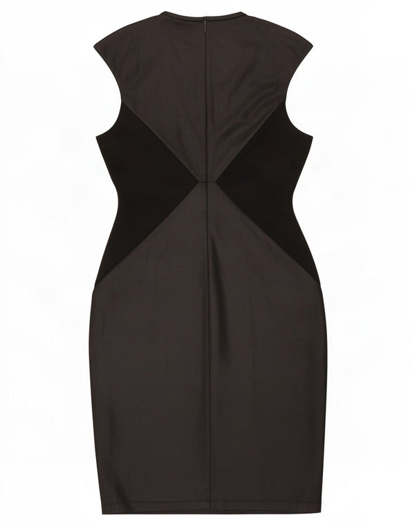 Abito tubino senza maniche da donna Guess UK 12 Medium Black Colourblock