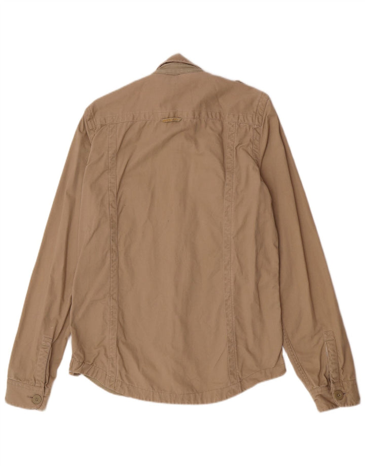 Camicia militare da uomo Superdry grande in cotone beige
