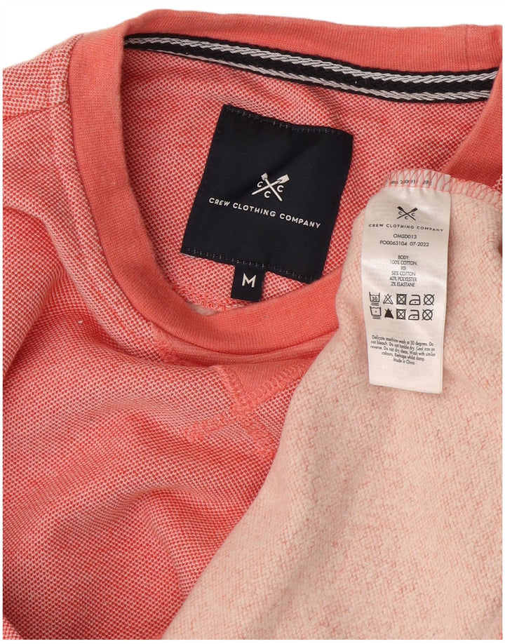 Crew Clothing Felpa da uomo Maglione in cotone rosa medio
