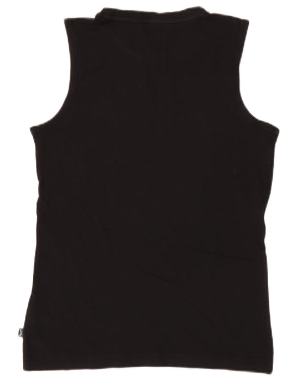 Puma Boys Graphic Vest Top 13-14 Years Black Cotton