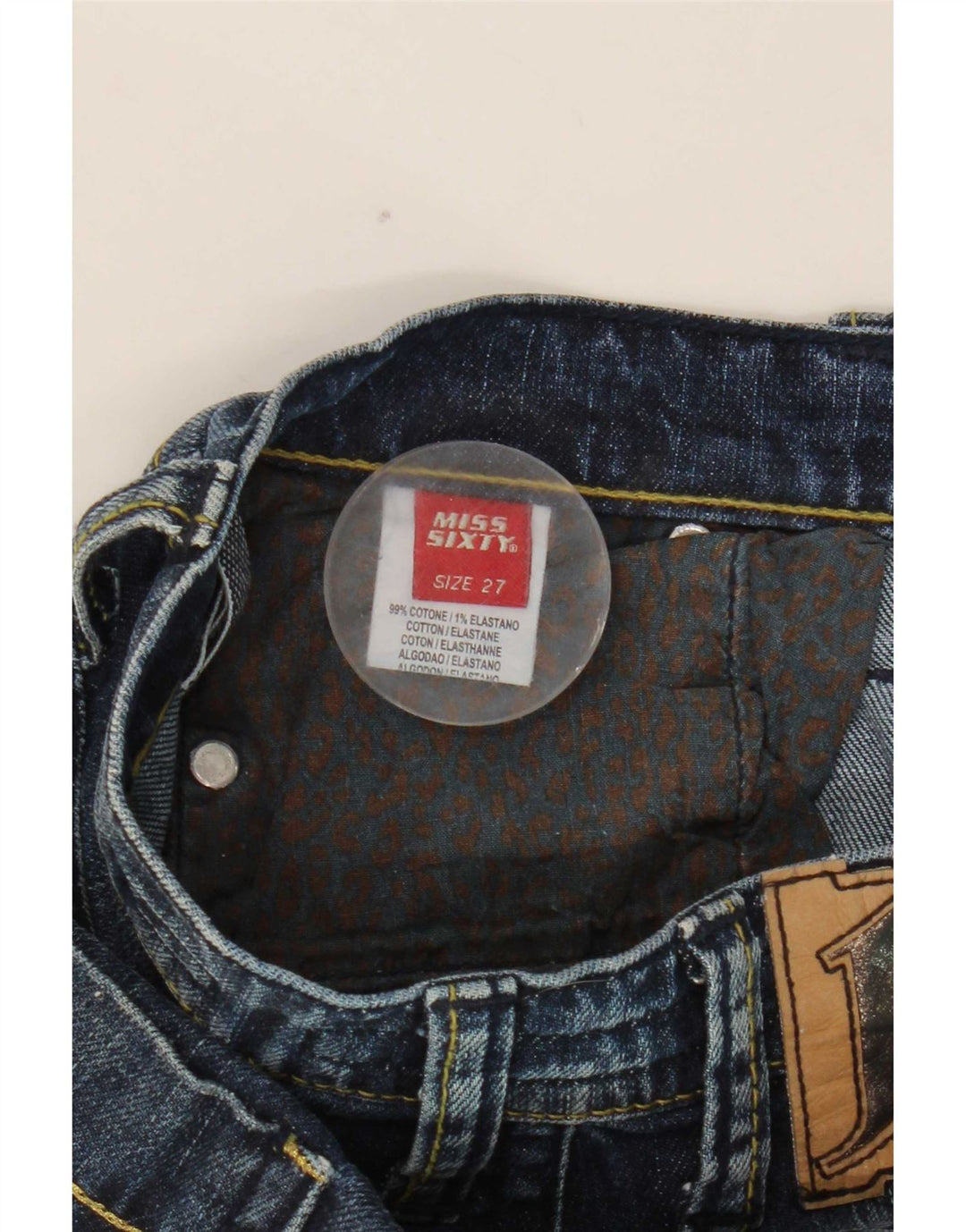 Jeans slim da donna Miss Sixty W27 L30 cotone blu