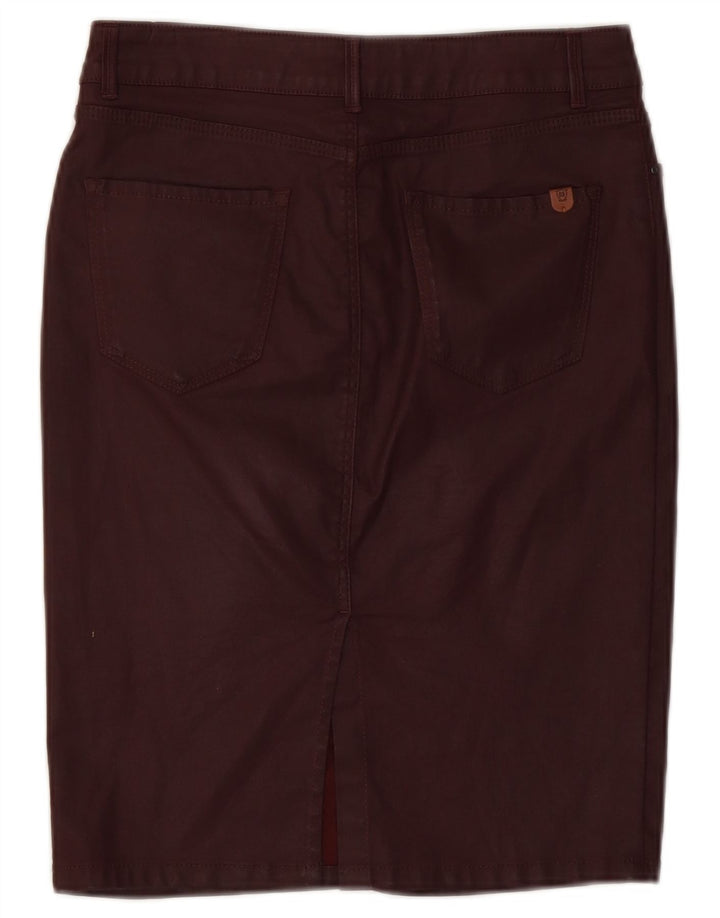 Gonna tubino da donna Massimo Dutti W28 cotone bordeaux medio