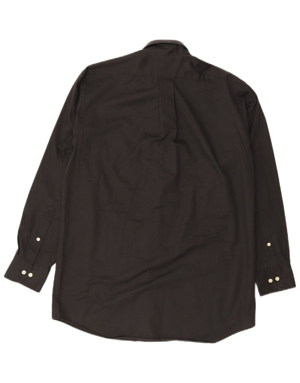Camicia da uomo Chaps taglia 15 1/2 media cotone nero