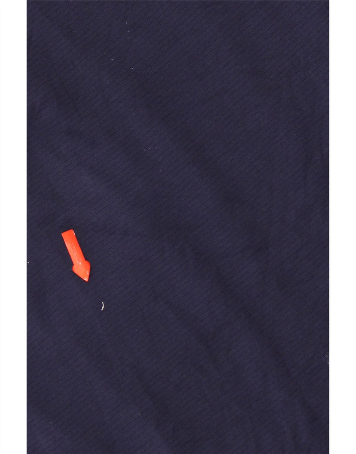 T-shirt grafica da uomo Asics, taglia grande, in poliestere blu navy