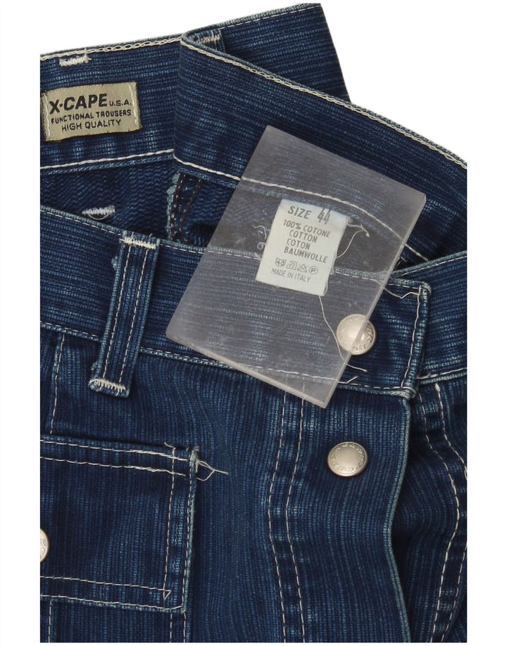Gonna lunga in denim a vita alta da donna X-CAPE IT 44 Medium W26 Blu Cotone