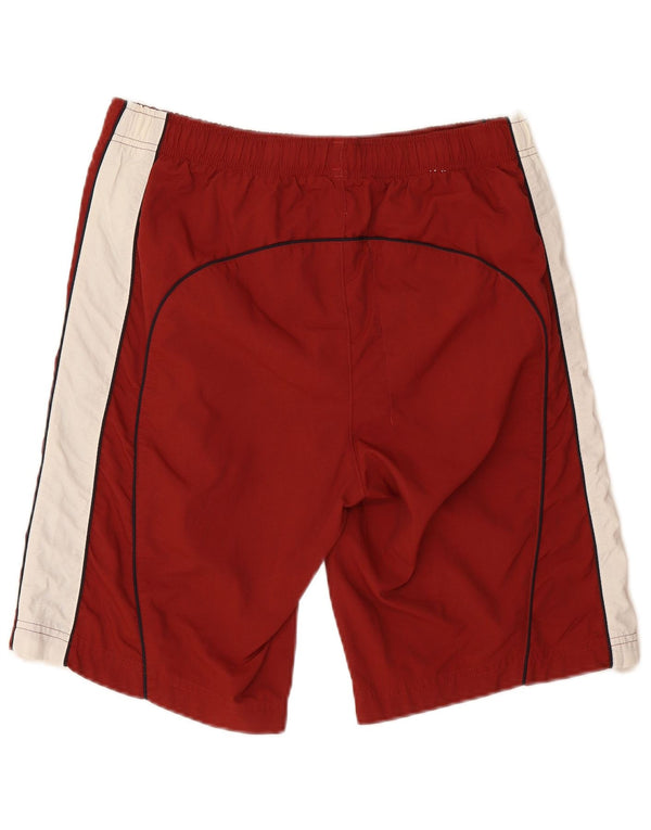 Pantaloncini sportivi da uomo Champion, poliammide color block medio bordeaux