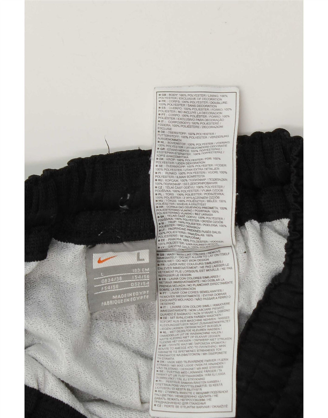 Pantaloncini sportivi da uomo Nike Large neri in poliestere