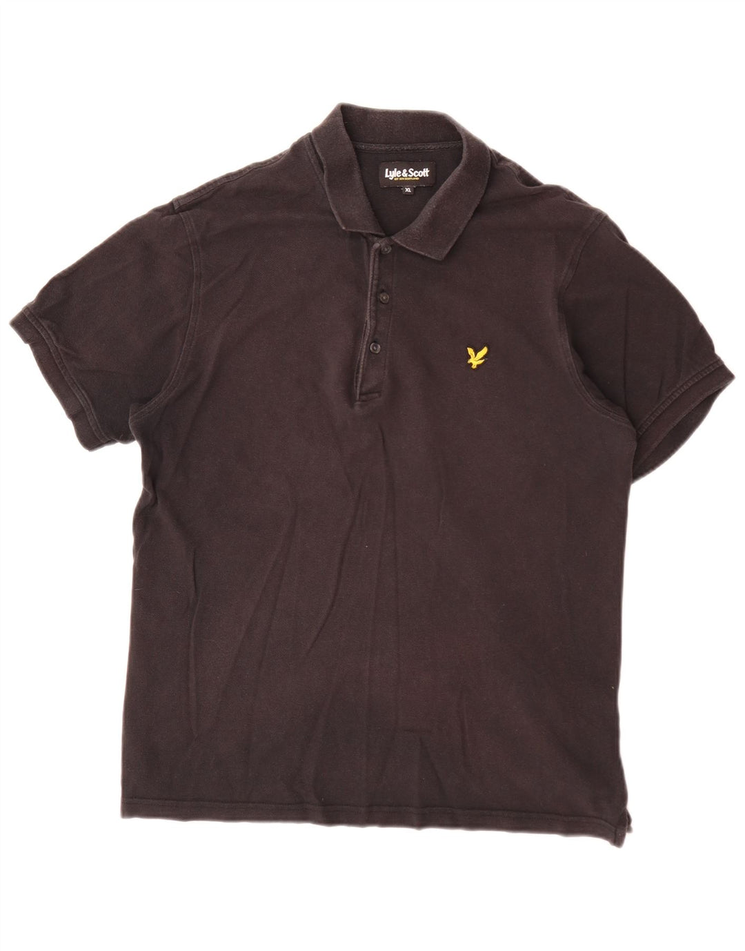 Polo da uomo Lyle & Scott XL in cotone nero