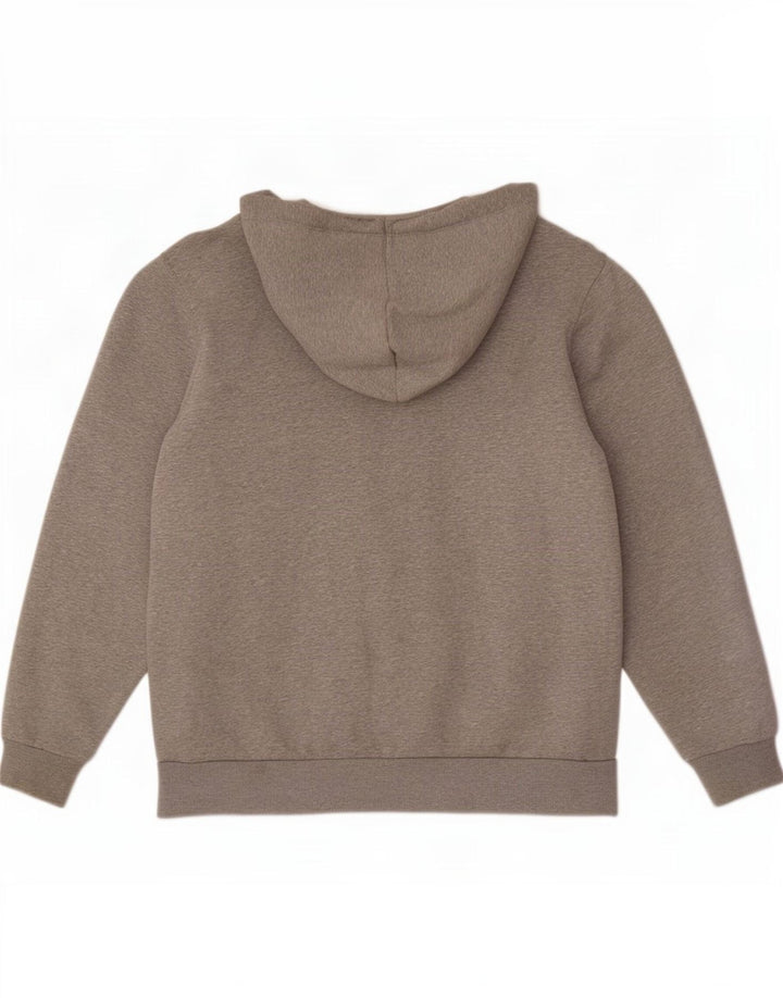 Maglione con cappuccio e zip da uomo Converse grande in cotone grigio