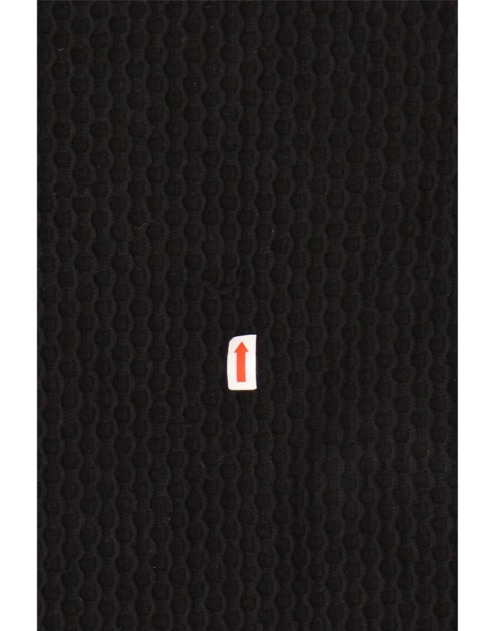 Top da donna COS manica 3/4 UK 14 cotone nero medio