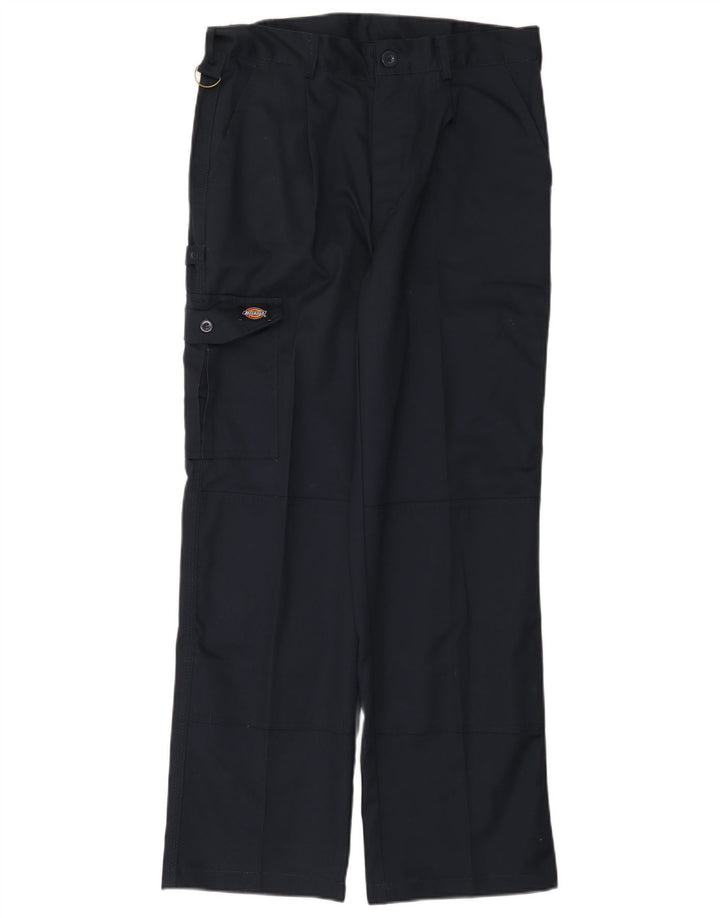 Pantaloni cargo dritti da uomo Dickies W32 L30 poliestere blu navy