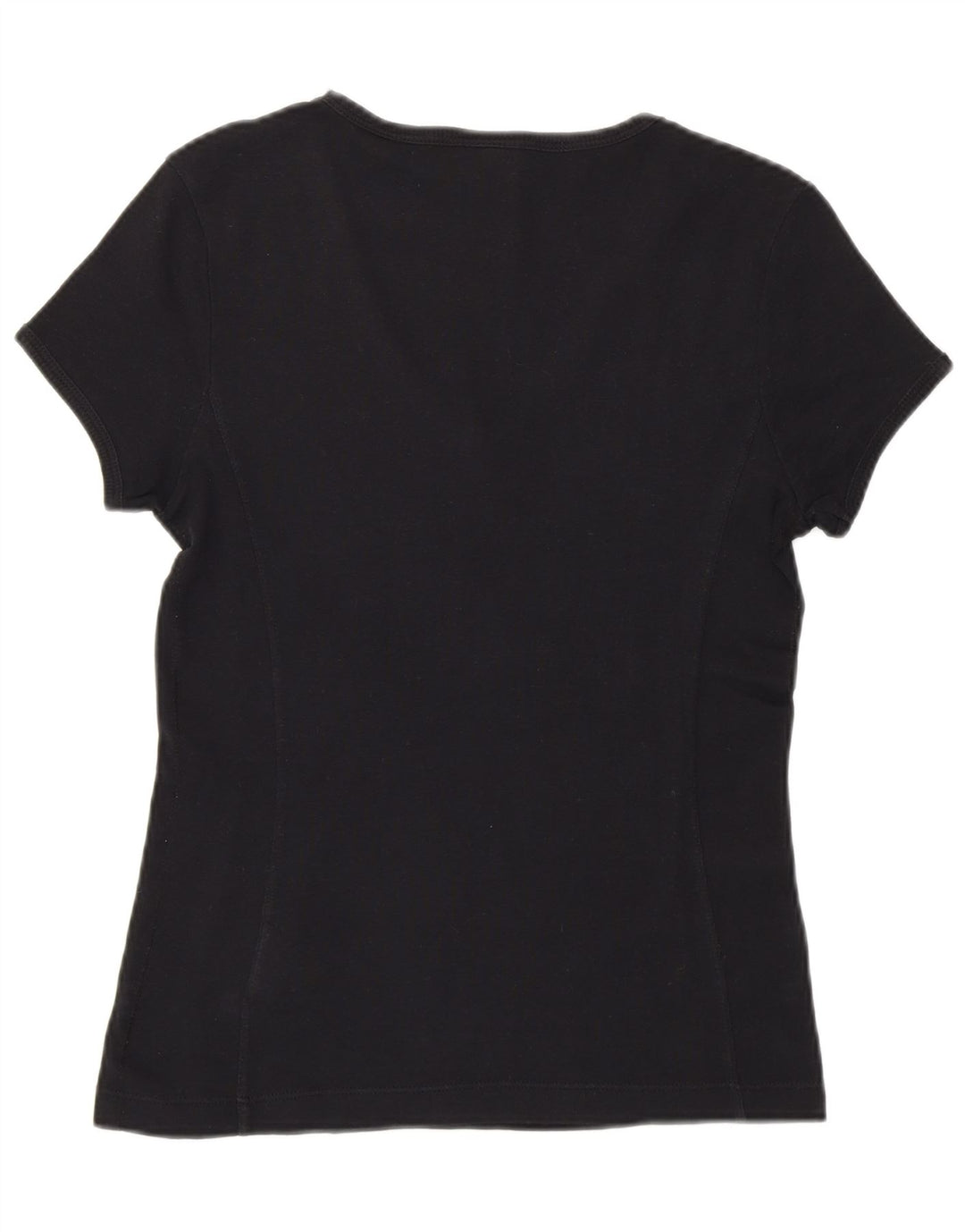 CHAMPION Womens Heritage Classics T-Shirt Top UK 14 Large Black Cotton Vintage Champion and Second-Hand Champion from Messina Hembry 