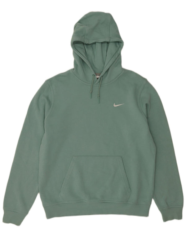 Felpa con cappuccio da uomo Nike Large in cotone blu