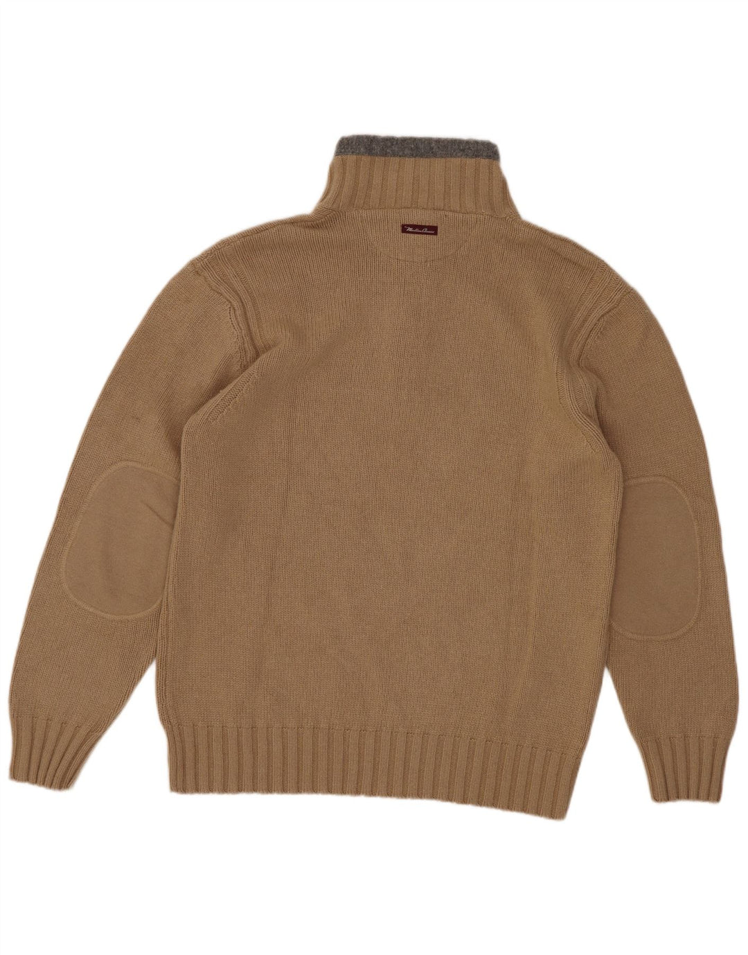 Maglione da uomo con collo con zip Marlboro Classics Beige medio