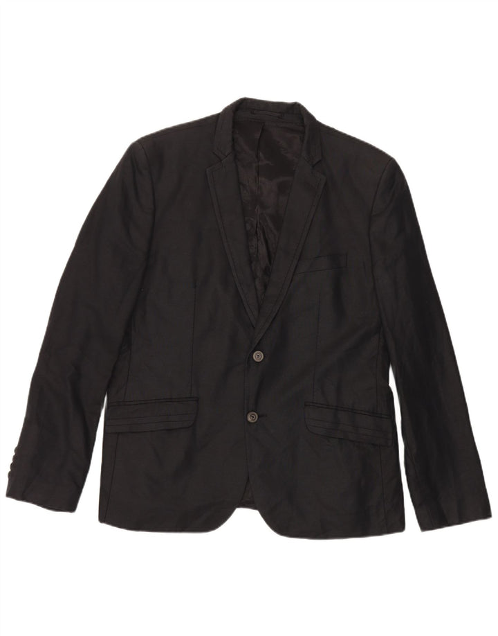 Giacca blazer da uomo a 2 bottoni Zara EU 54 XL nera