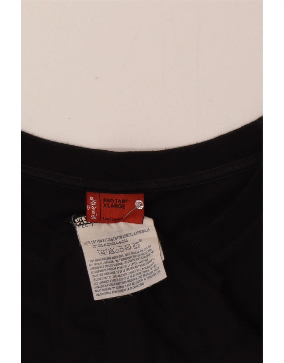 Levi's Maglia da uomo a maniche lunghe XL in cotone nero