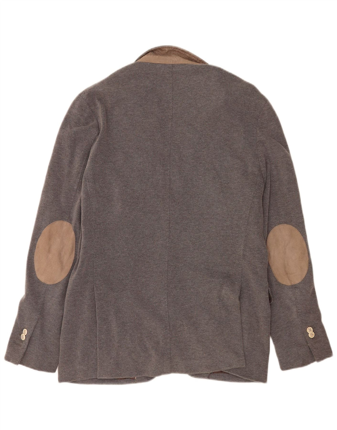 Giacca blazer da uomo a 2 bottoni Massimo Dutti EU 52 grande cotone grigio