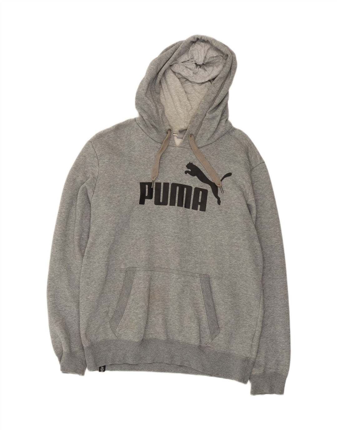 Felpa con cappuccio grafica da uomo Puma in cotone grigio medio