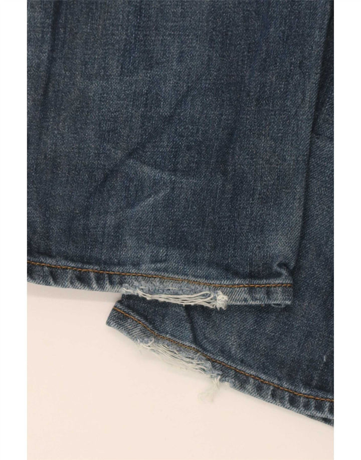 Jeans dritti invecchiati Gap da donna W28 L32 cotone blu
