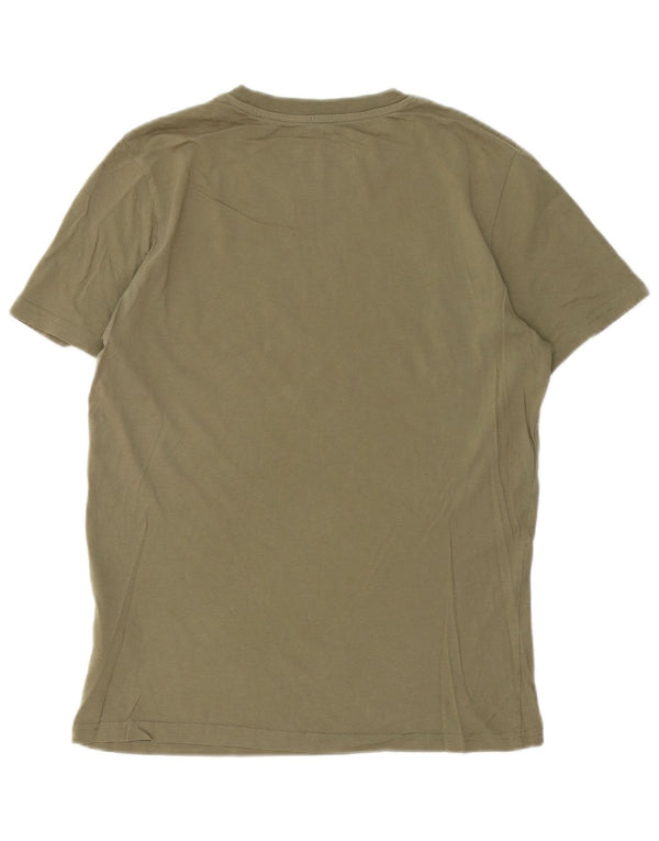 T-shirt grafica da uomo Jack & Jones Top in cotone kaki medio