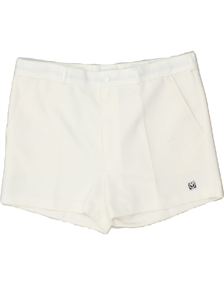 MAIER Mens Sport Shorts W36 Large White Polyester Vintage Maier and Second-Hand Maier from Messina Hembry 