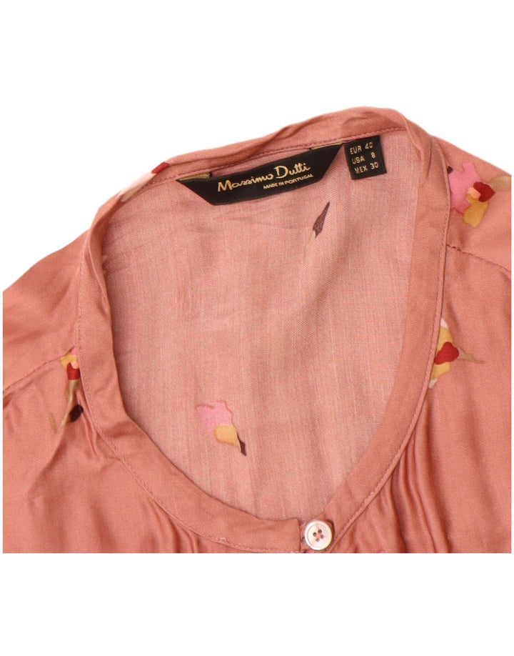 Camicetta da donna Massimo Dutti Top EU 40 Viscosa floreale rosa medio