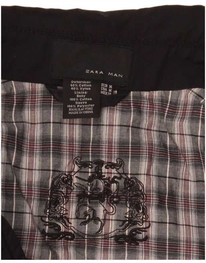 Giubbotto bomber da uomo Zara UK 38 cotone nero medio