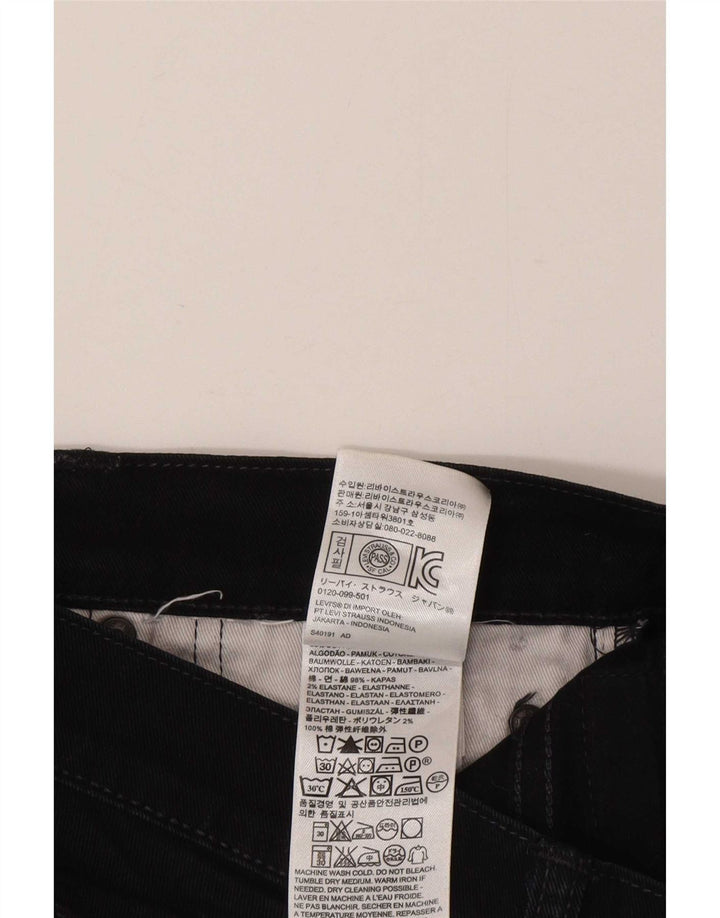Jeans dritti tagliati da uomo Levi's W31 L25 cotone nero