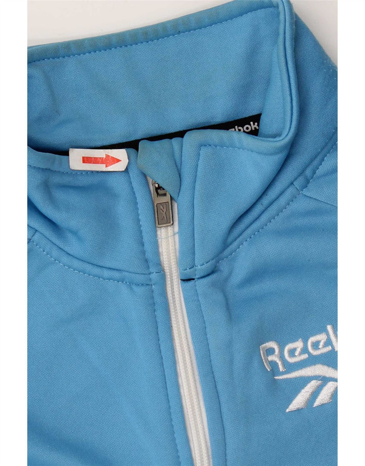Giacca Reebok da ragazzo, tuta da ginnastica, 15-16 anni, in poliestere color block blu