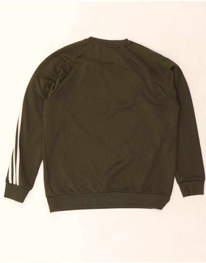Felpa Adidas da uomo maglione grande poliestere kaki