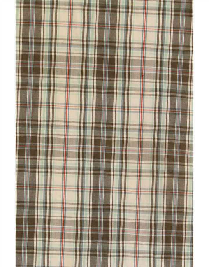 LEVI'S Camicia a maniche corte da uomo in cotone a quadri kaki grandi