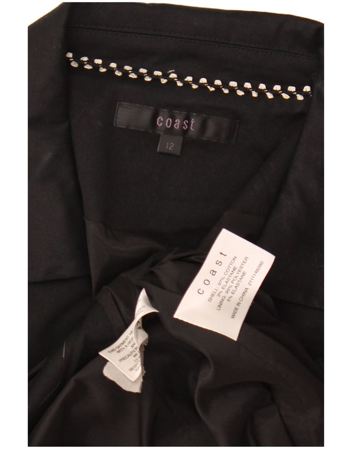 Giacca bolero con maniche a 3/4 da donna Coast UK 12 cotone nero medio