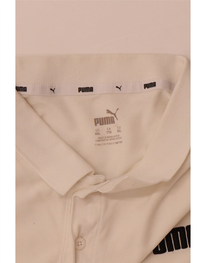 Polo PUMA da uomo 2XL bianco sporco