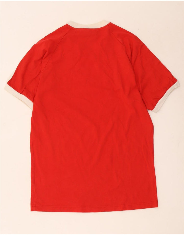 T-shirt da uomo Adidas Top in cotone rosso medio