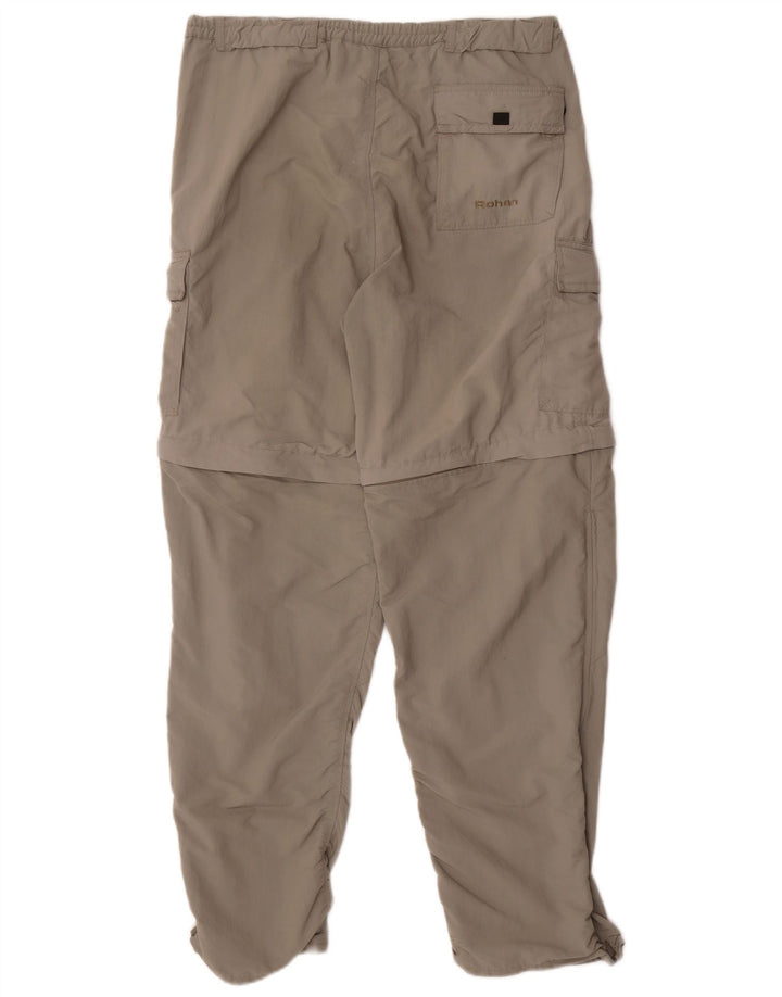 Pantaloni cargo dritti da uomo Rohan medi W32 L30 poliammide kaki