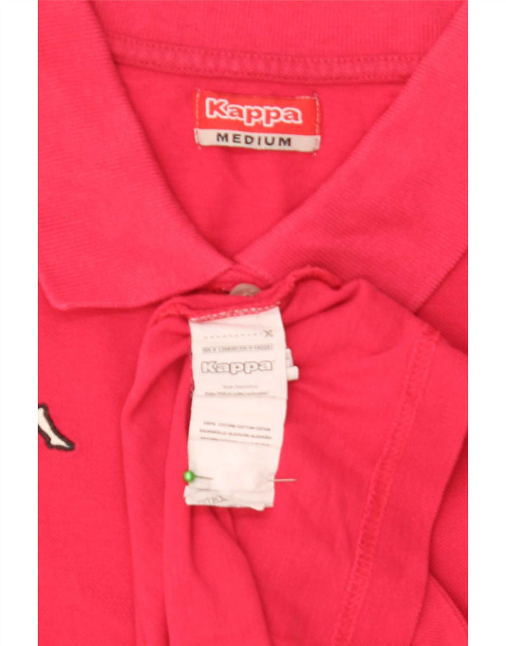 Polo Kappa da donna UK 12 cotone rosa medio