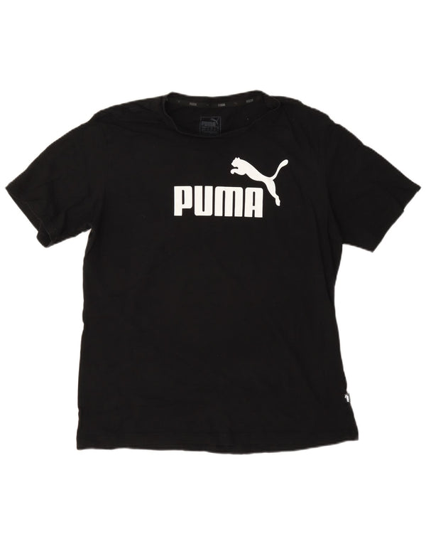 T-shirt grafica da donna Puma UK 12 media nera