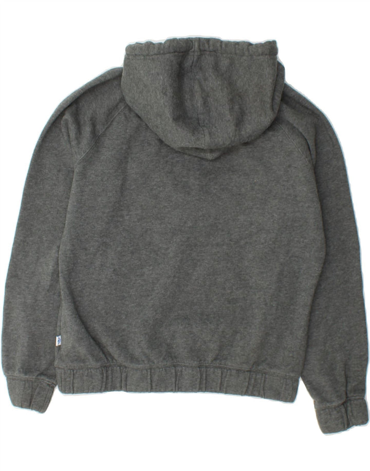 ADIDAS Womens Graphic Hoodie Jumper EU 38 Medium Grey Cotton Vintage Adidas and Second-Hand Adidas from Messina Hembry 