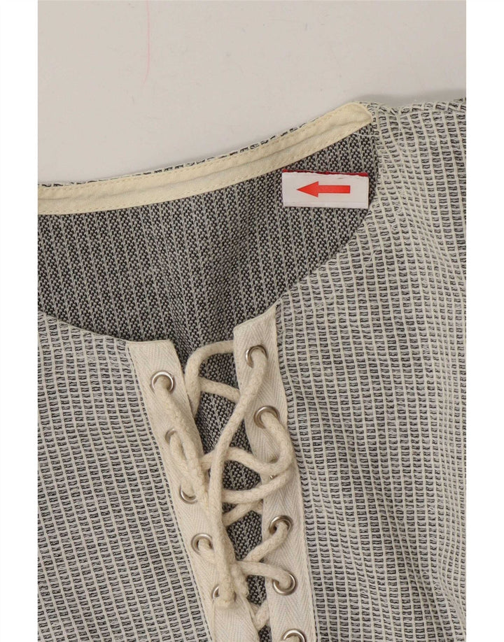 T-shirt vintage da uomo grande grigia