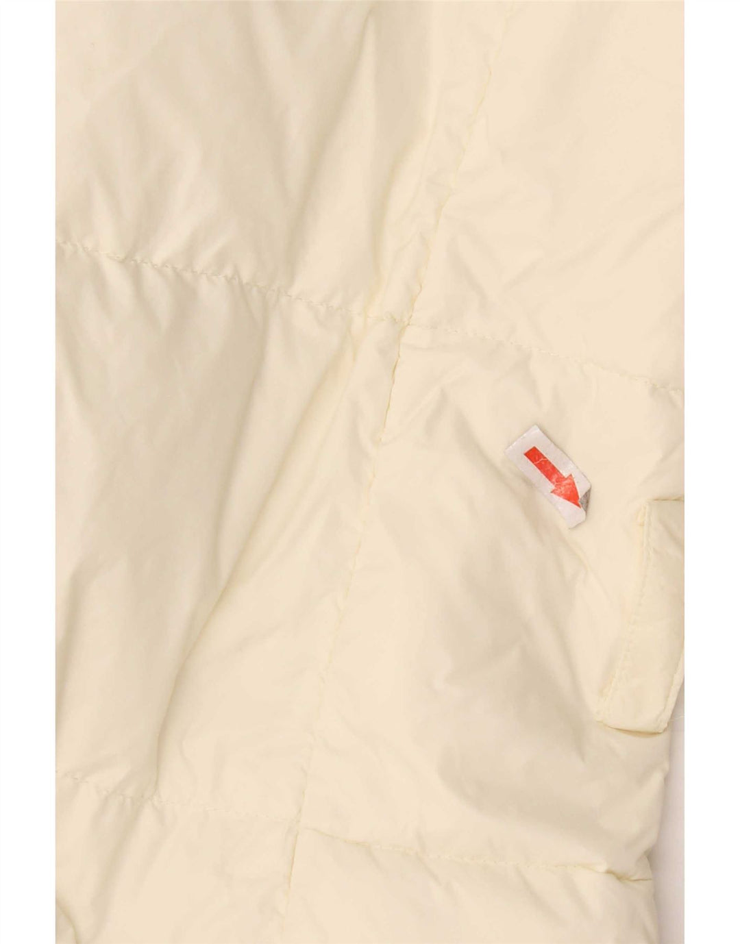 Cappotto imbottito da donna Ralph Lauren UK 14 nylon bianco sporco medio