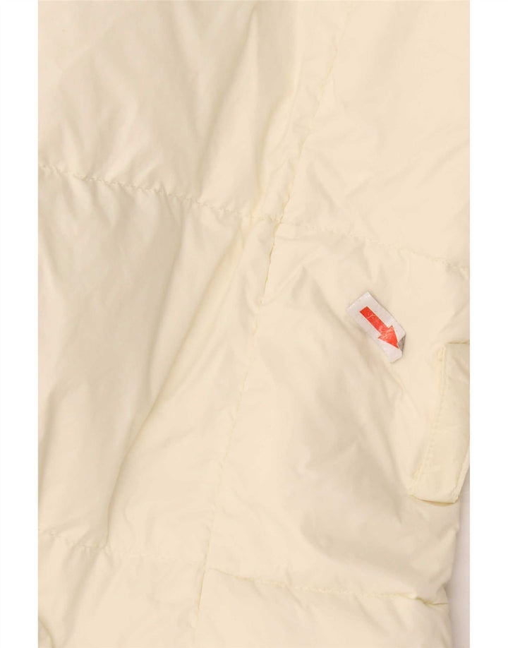 Cappotto imbottito da donna Ralph Lauren UK 14 nylon bianco sporco medio
