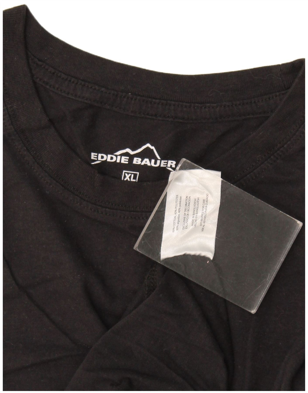 T-shirt da uomo Eddie Bauer Top XL in cotone nero