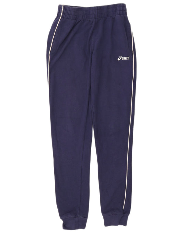 Pantaloni da tuta da uomo Asics Joggers medi in cotone blu navy
