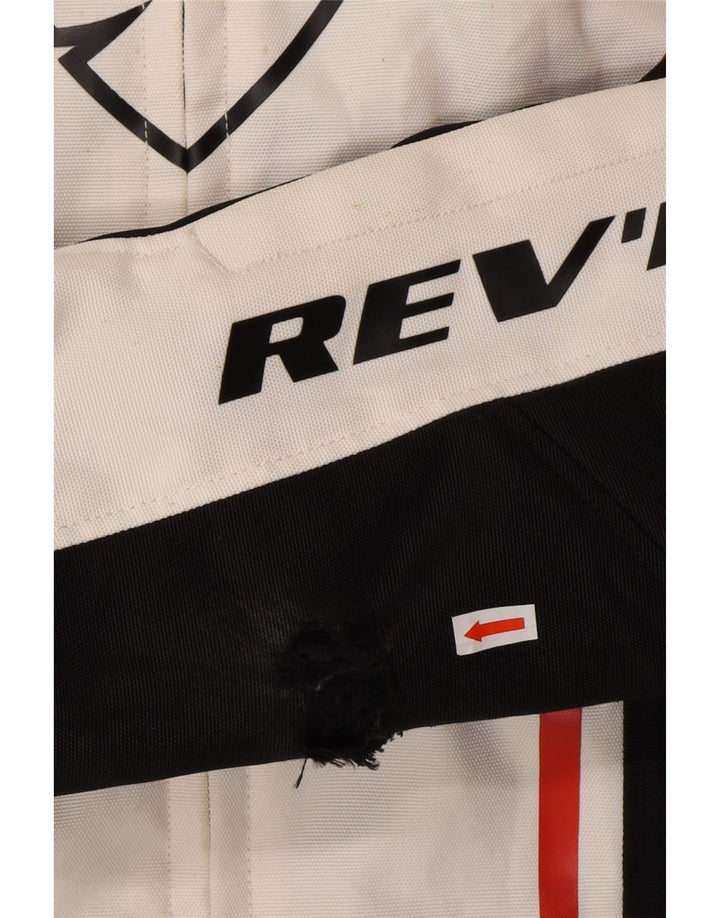 Giacca da motociclista da uomo REV'IT UK 36 Small Off White Colourblock Motorcycle