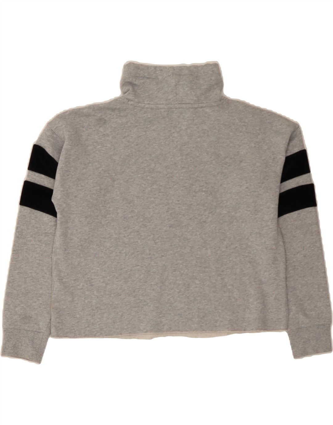 DKNY Womens Oversized Crop Graphic Sweatshirt Jumper UK 14 Medium Grey Vintage Dkny and Second-Hand Dkny from Messina Hembry 