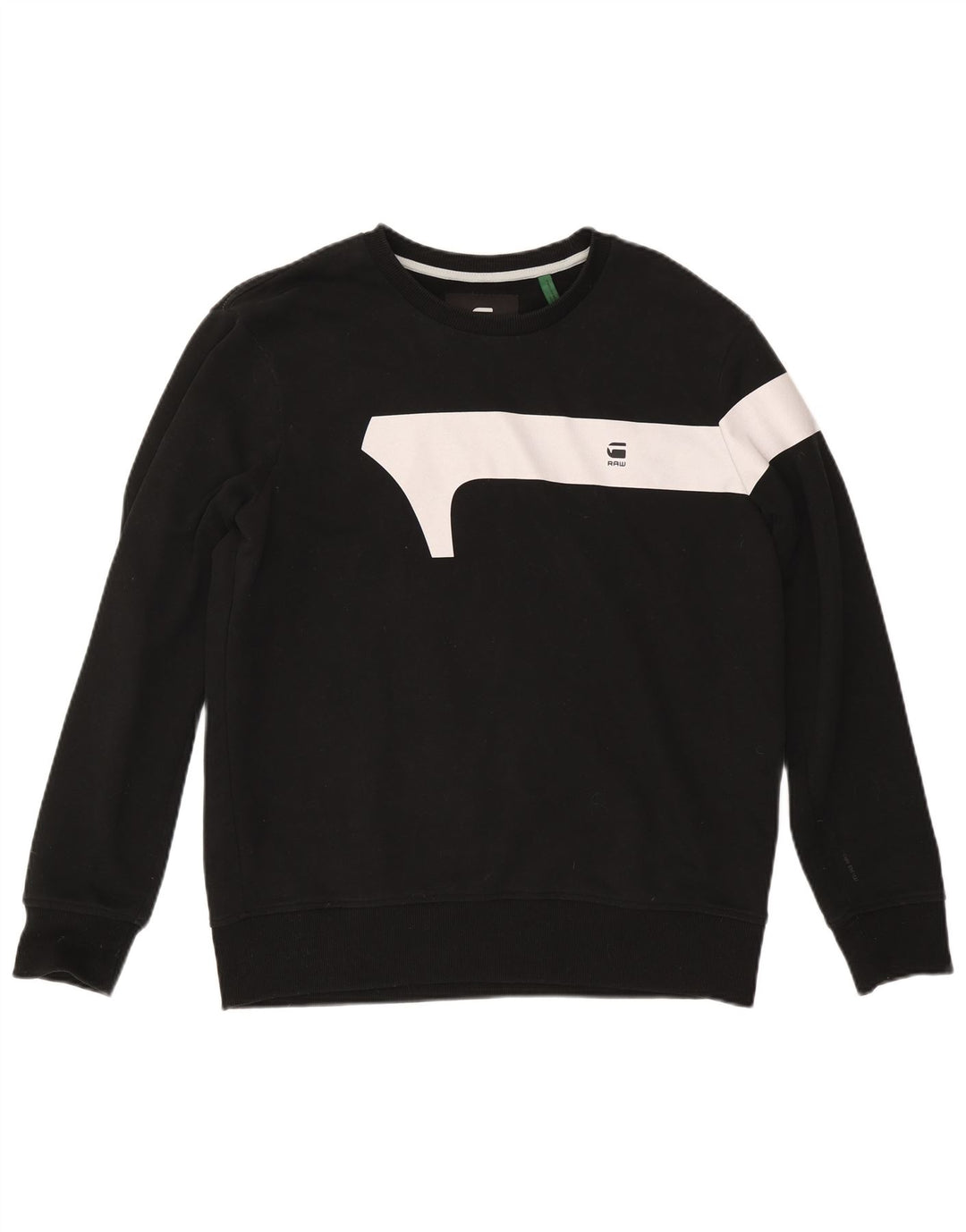 Felpa da uomo G-Star Jumper XL in cotone color block nero