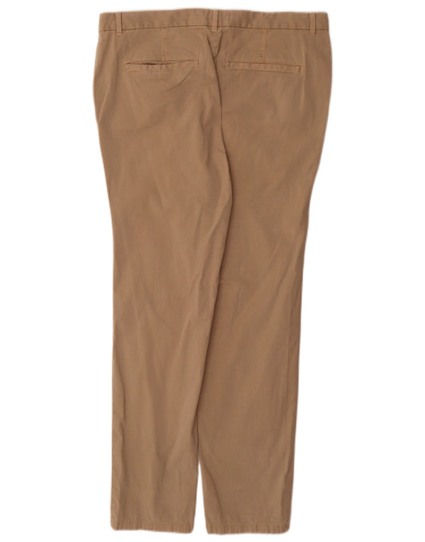Pantaloni chino slim da donna Marks & Spencer UK 14 Large W34 L30 Cotone beige