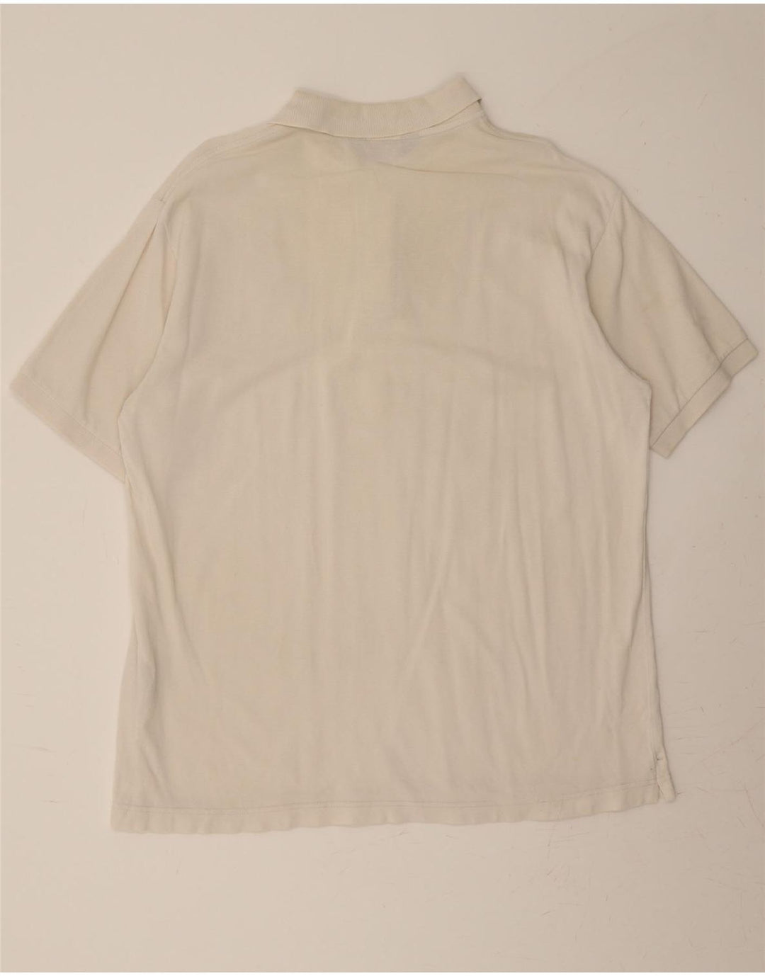 KAPPA Mens Polo Shirt XL Off White Cotton Vintage Kappa and Second-Hand Kappa from Messina Hembry 