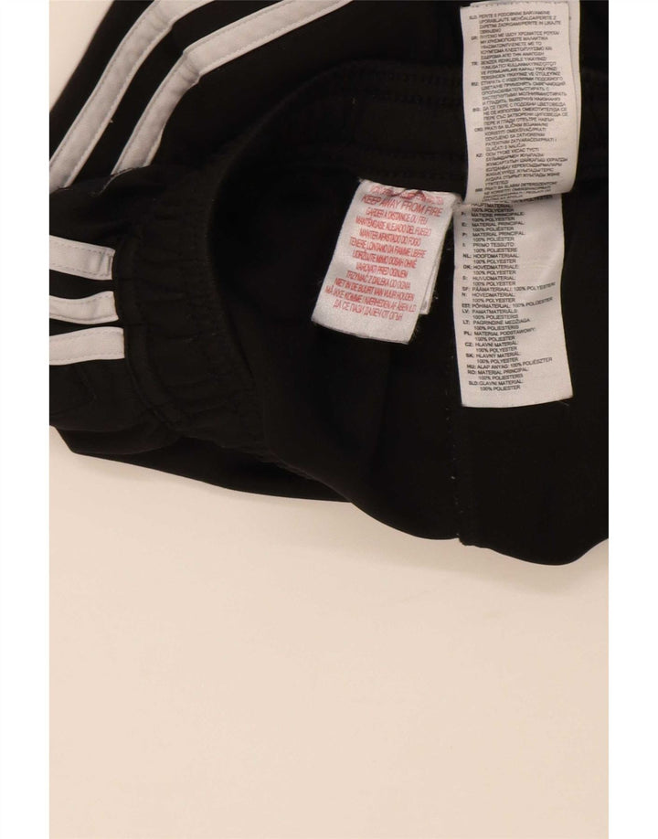 Pantaloni della tuta da ragazzo Adidas 11-12 anni in poliestere nero